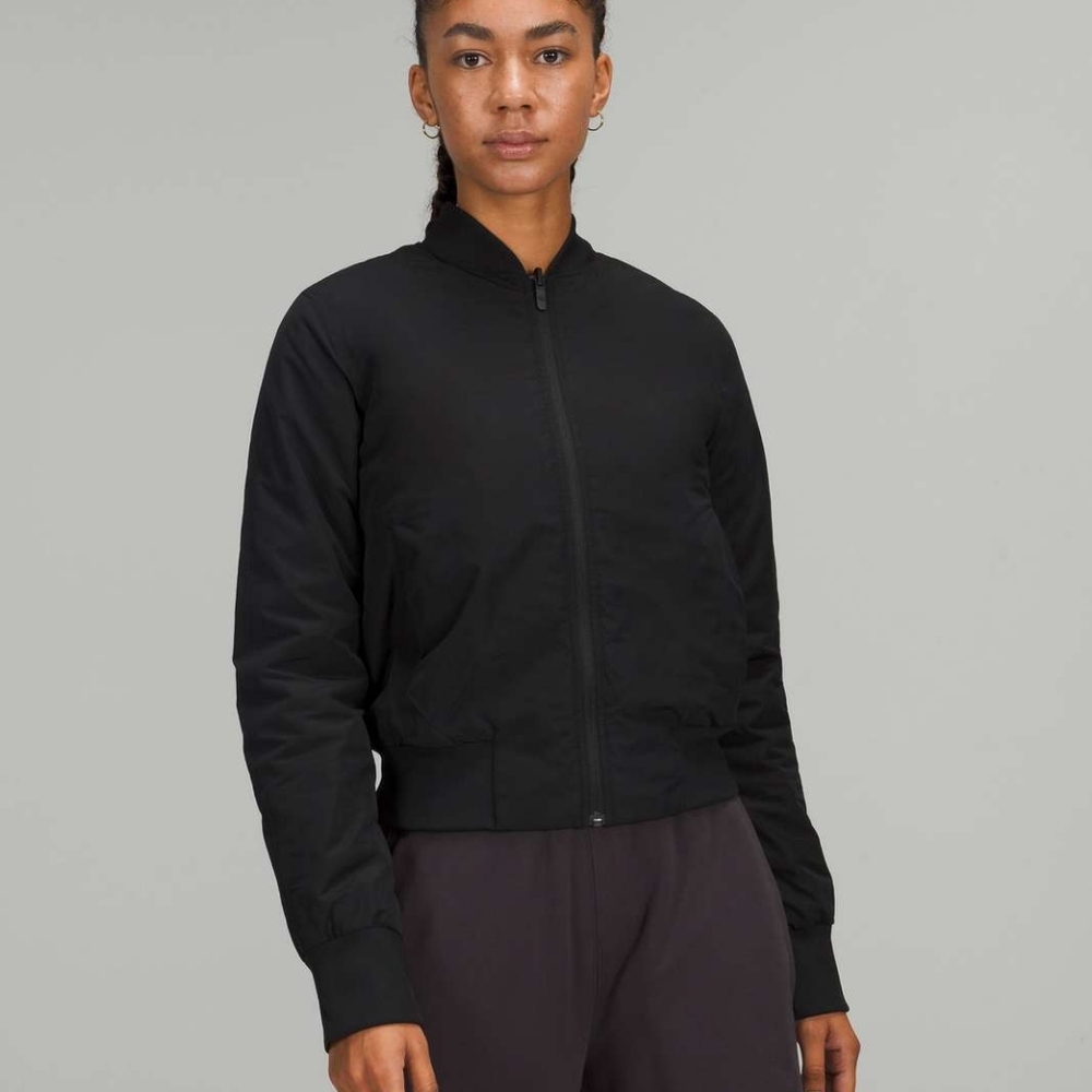 NWOT Lululemon Non-Stop Bomber Reversible Jacket Black